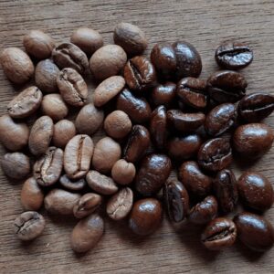Aribica and Robusta coffee beans