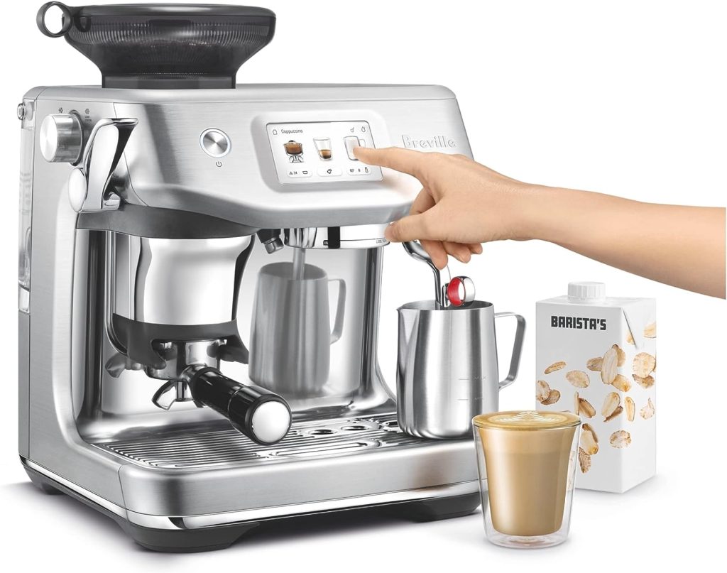 Breville Barista Touch Impress Espresso Machine with Grinder, BES881BSS - Brushed Stainless Steel, Large